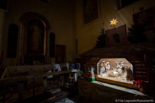 Szopka w kościele pw. Chrystusa Króla