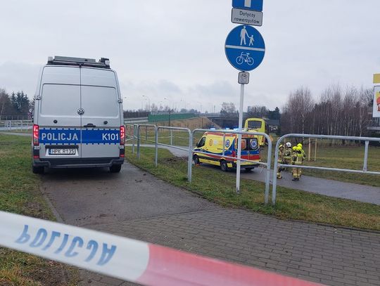 Autokar zjechał ze skarpy na rondzie Kuronia w Rzeszowie!