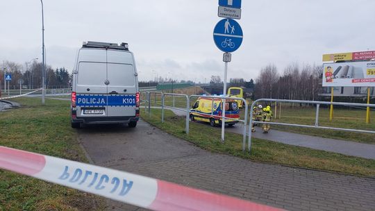 Autokar zjechał ze skarpy na rondzie Kuronia w Rzeszowie!