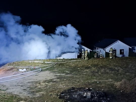 Pożar domków letniskowych w Polańczyku [ZDJĘCIA]