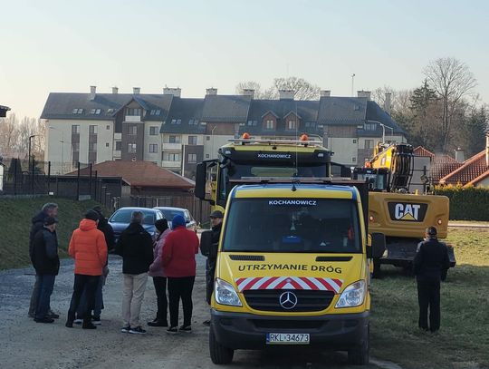 Protest mieszkańców zablokował prace przy łączniku Technologiczna–Miłocińska [ZDJĘCIA]
