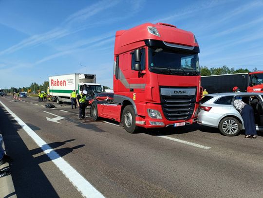 Karambol na S19 pod Rzeszowem. Ranne 5 osób, w tym Ukraińcy