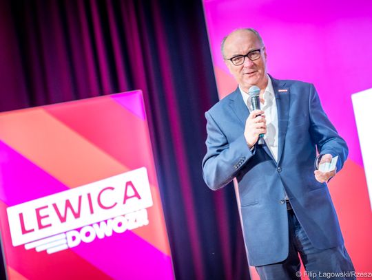 Lewica dowozi. Marszałek Sejmu Włodzimierz Czarzasty w Rzeszowie [ZDJĘCIA]